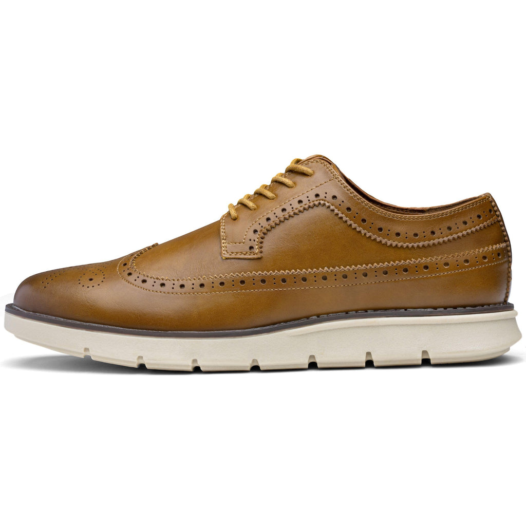 Jousen Mens Dress Shoes Casual Oxford Shoes Dress Sneakers Comfortable Business Dress Shoes for Men(AMY9054A Brown 13)