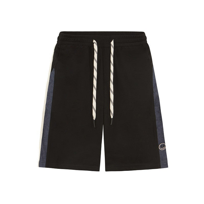 Men's Casual Embroidery Five-Point Shorts