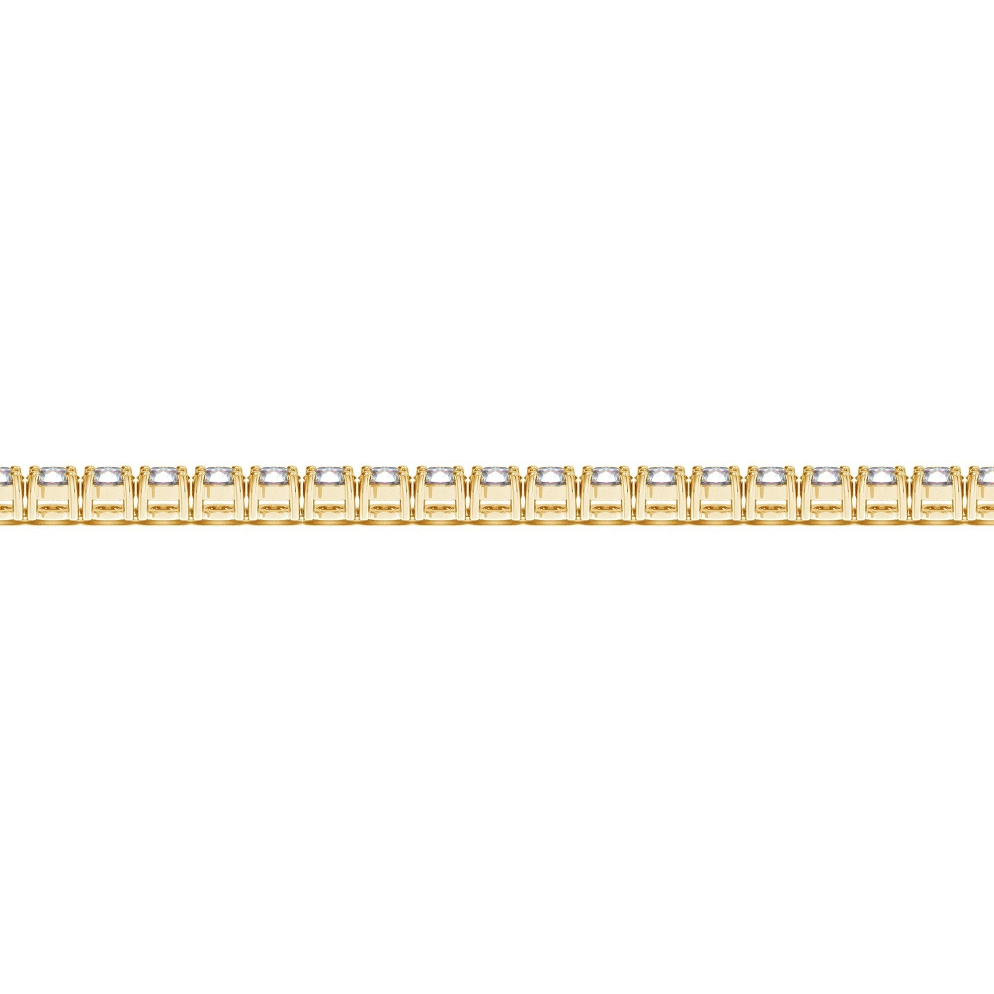 Lab Grown Round Diamond Tennis Bracelet in 14k Yellow Gold (5 cctw  F/G  VS2/SI1)