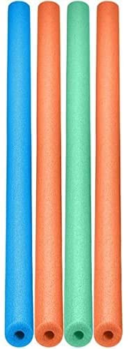 Lot of 4 Pool Noodles Floating Swimming Fun 48" Multipurpose Foam Craft Cylinder