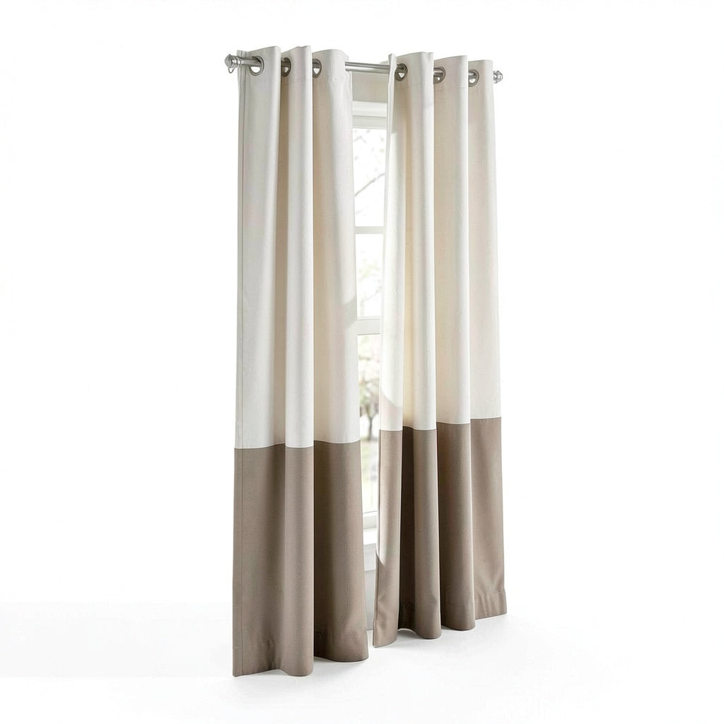 Curtainworks Kendall Color Block Grommet Curtain Panel 52 x 120