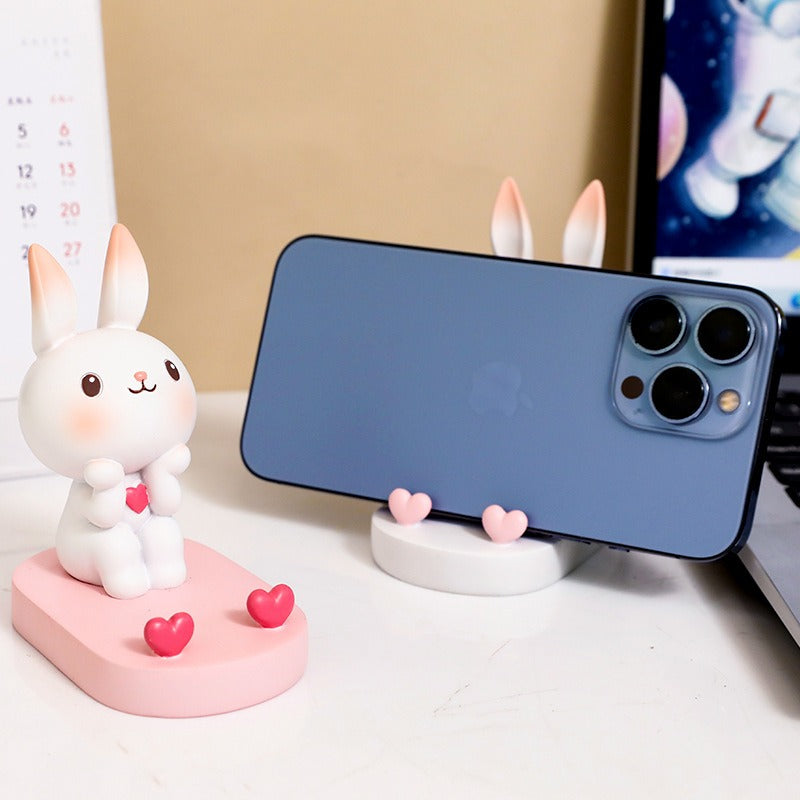 Creative Cute Rabbit Phone Stand for Home or Office