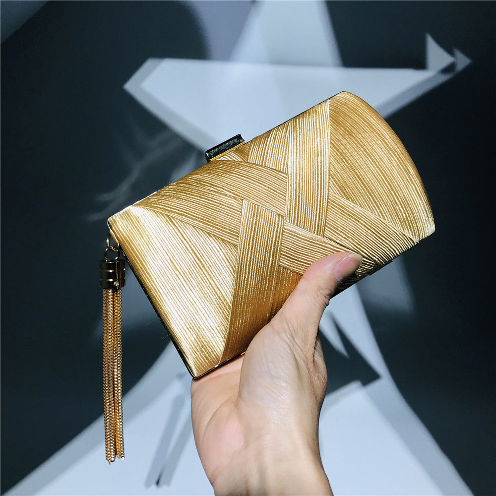 Luxury Designer Women's Tassel Clutch Evening Bag