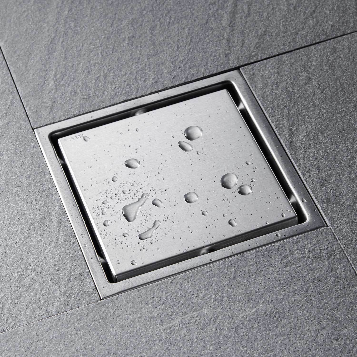 6 Inch Square Shower Floor Drain