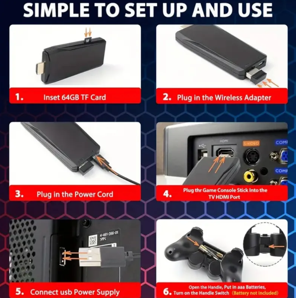 M8 Mini Plug & Play Game Console