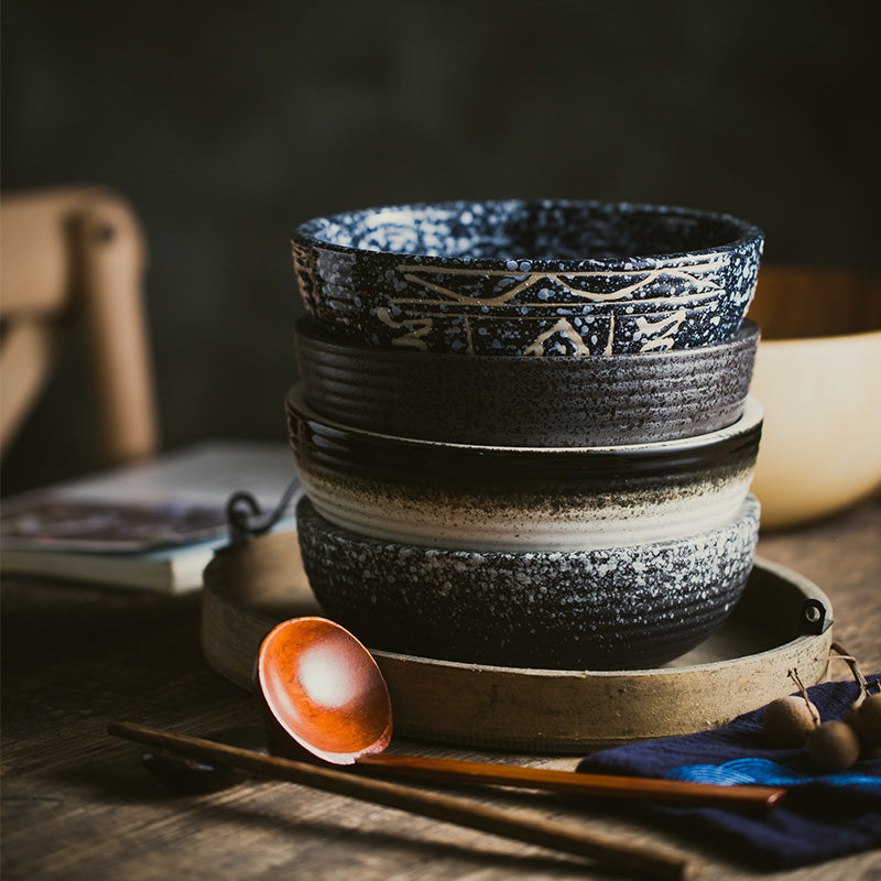 Large Vintage Soup Bowl for Hot Pot and Noodles