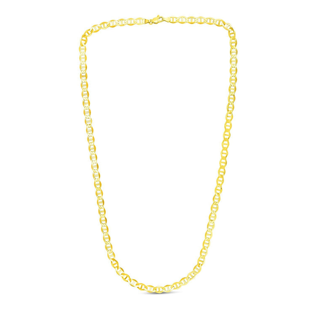 5.5mm 10k Yellow Gold Mariner Link Chain