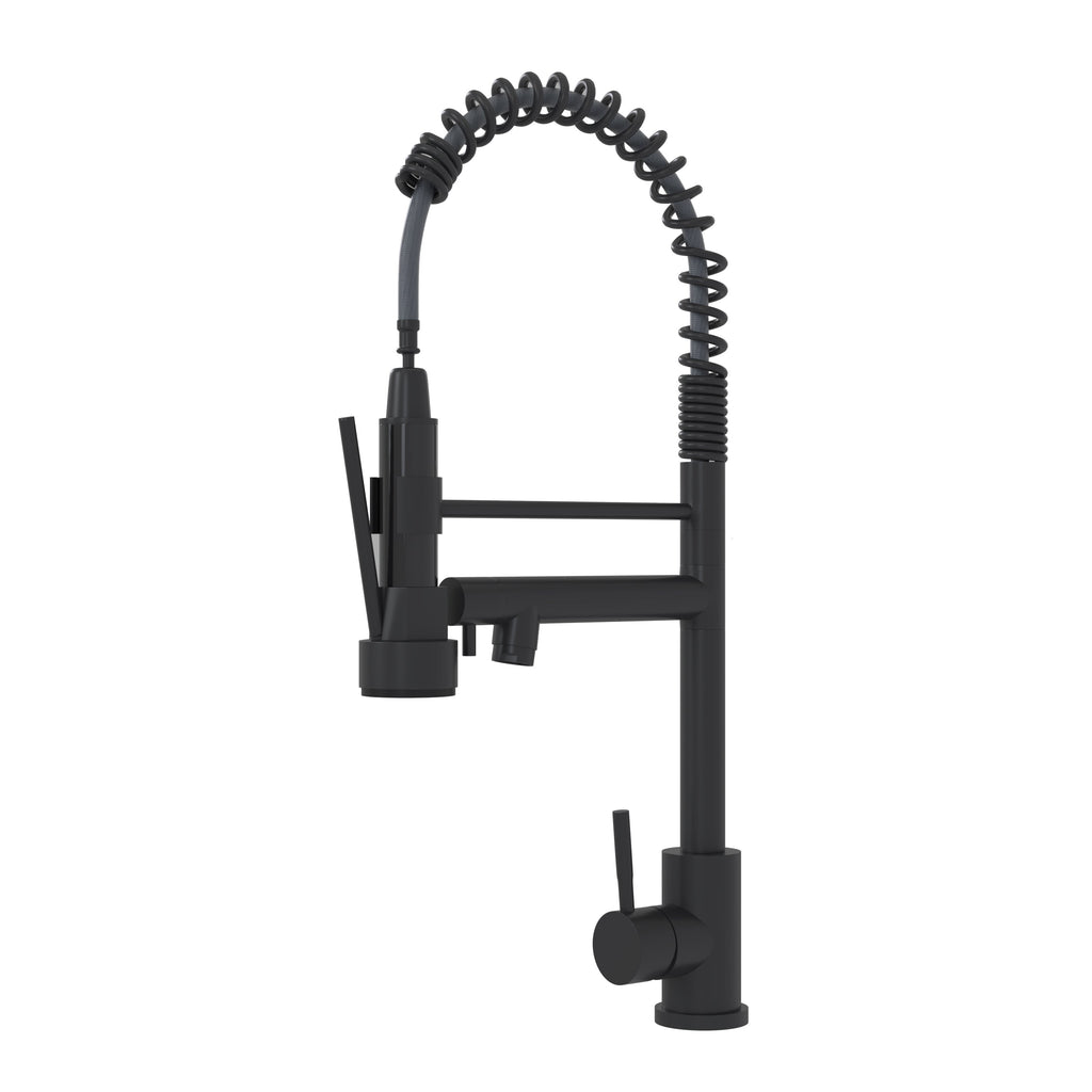 Bothwa Home CUPC Certified 19' Single Handle Kitchen Faucet (Matt Black Finish)