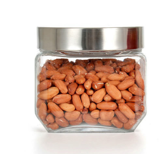 Glass Sealed Jar with Lid for Food Storage and Snacks