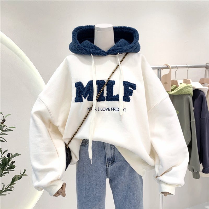 Thick Winter Hooded Sweater for Women - Anti-Pilling Velvet
