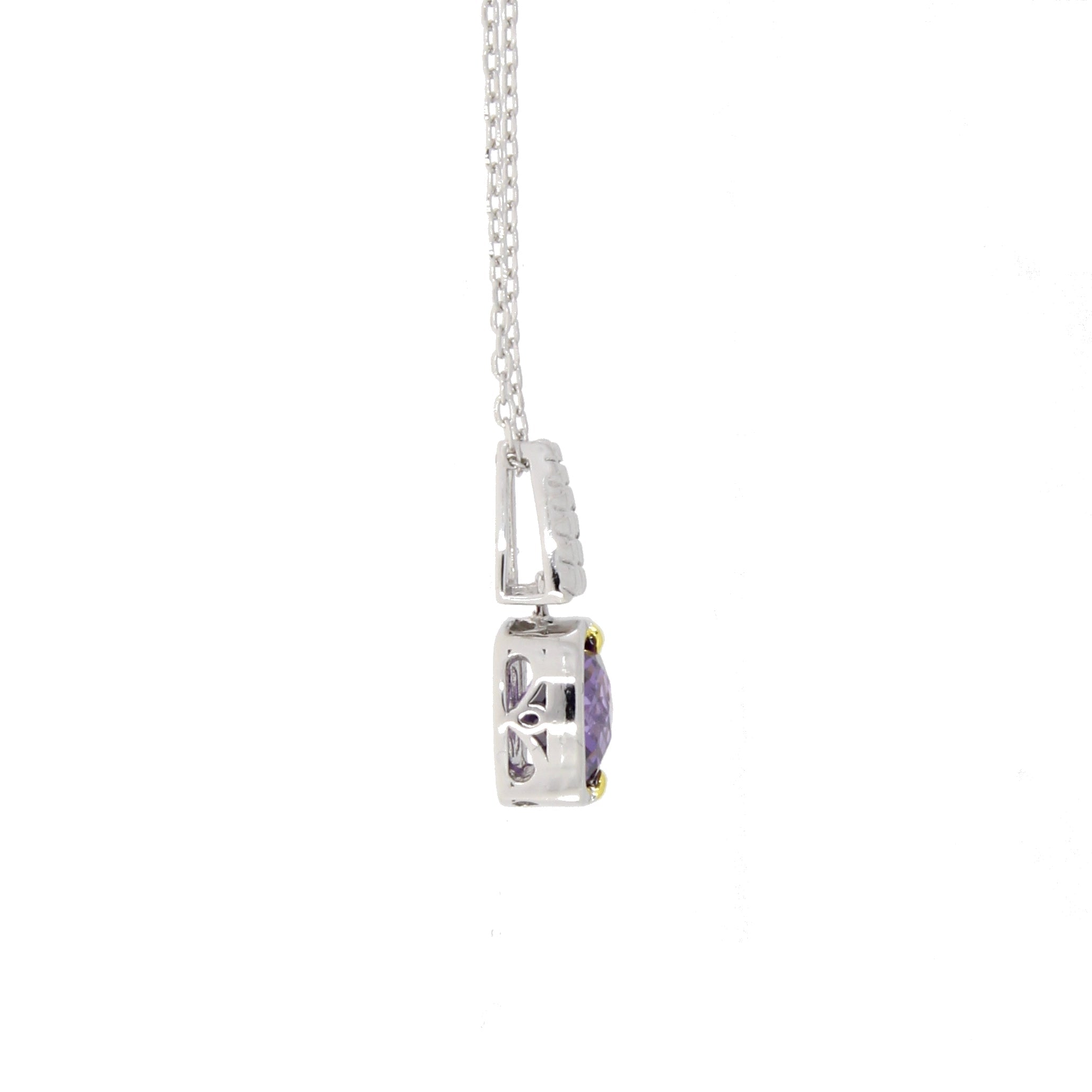 Cubic Zirconium Fashion Pendants Sterling Silver