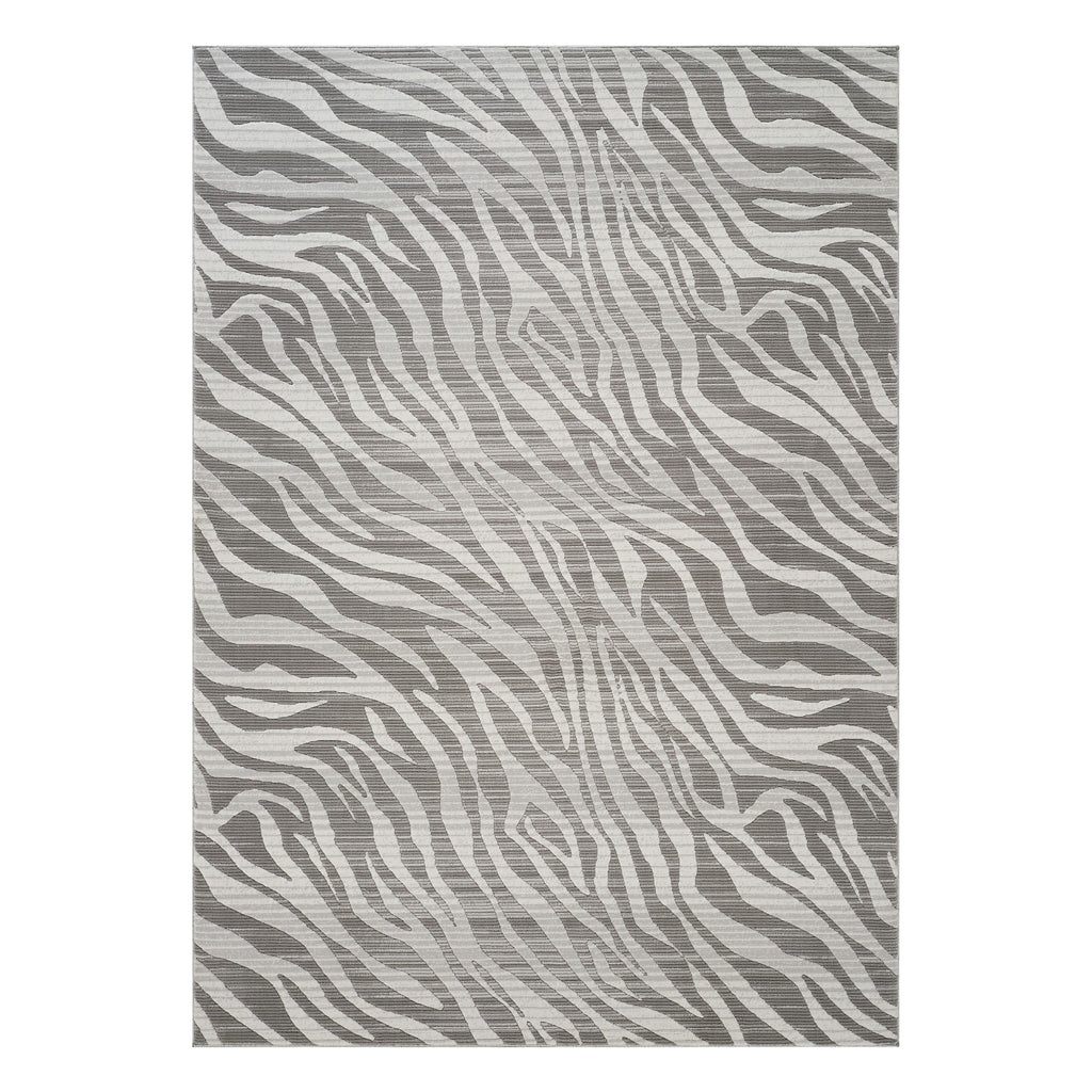 Geometrix GC_DIM1008 Gray 7 ft. 10 in. x 10 ft. 6 in. Contemporary Area Rug with Geometric 3D Effect