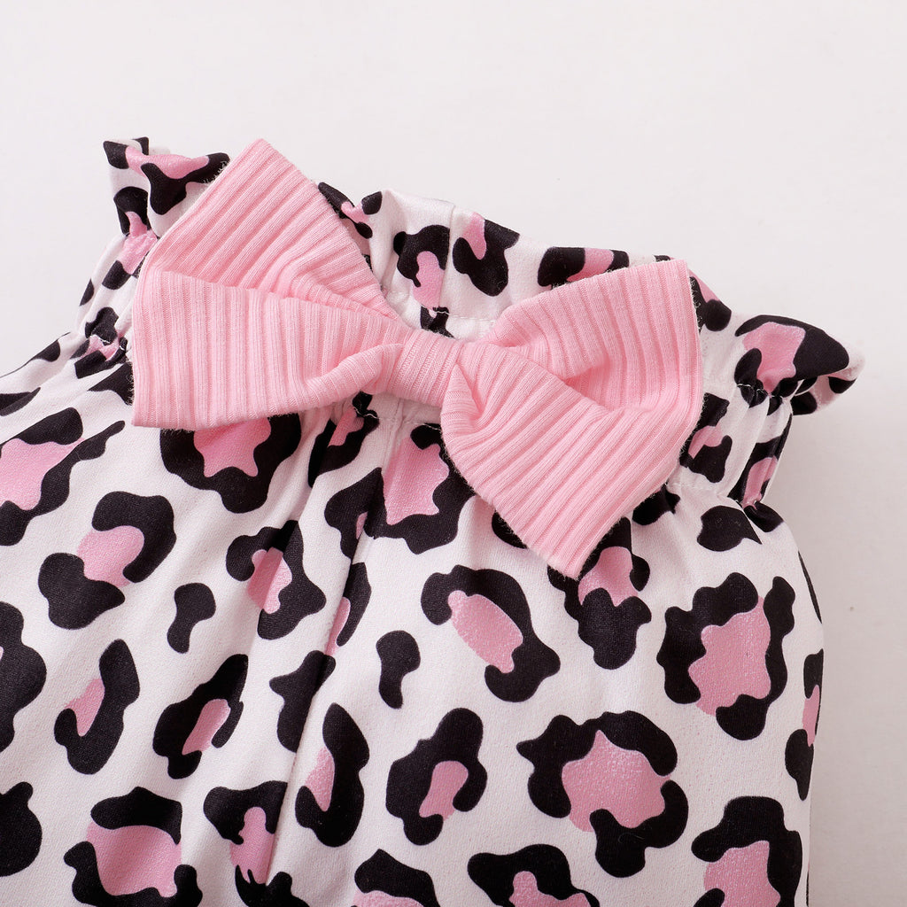 Newborn Baby Girl Outfit Set with Ruffles and Bow