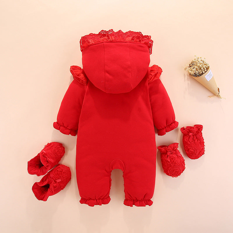 New Spring Autumn Baby Girl Romper Outfit for Princess