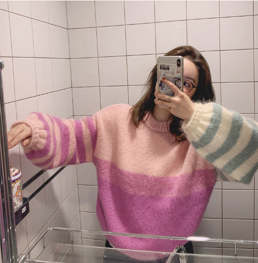 Lazy Style Loose Openwork Long-Sleeved Sweater Jacket