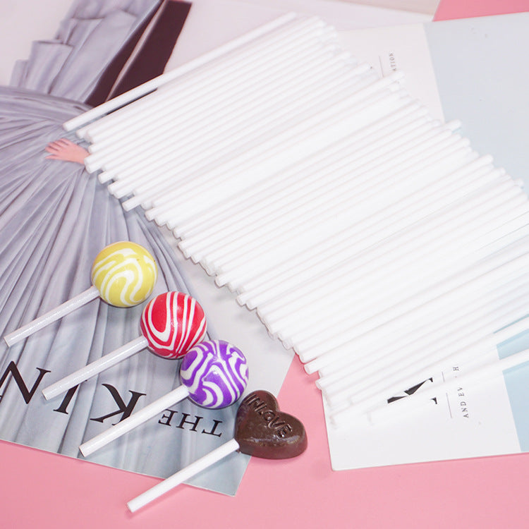 New Food-Grade PP Lollipop Sticks - 10CM, Eco-Friendly