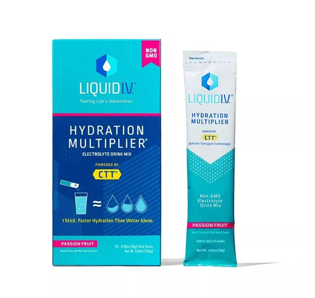 LIQUID IV Passion Fruit Hydration Drink Mix 10 Count 0.56 OZ