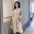 Elegant Women's Knitted Dress Sweater Dress