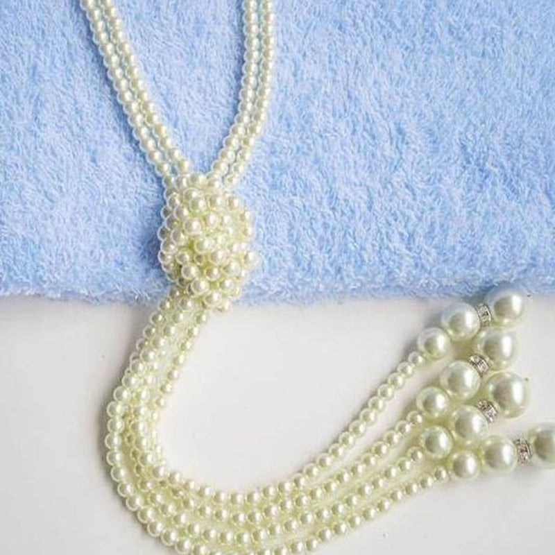 Versatile Women's Double Layer Pearl Necklace for Daily Wear