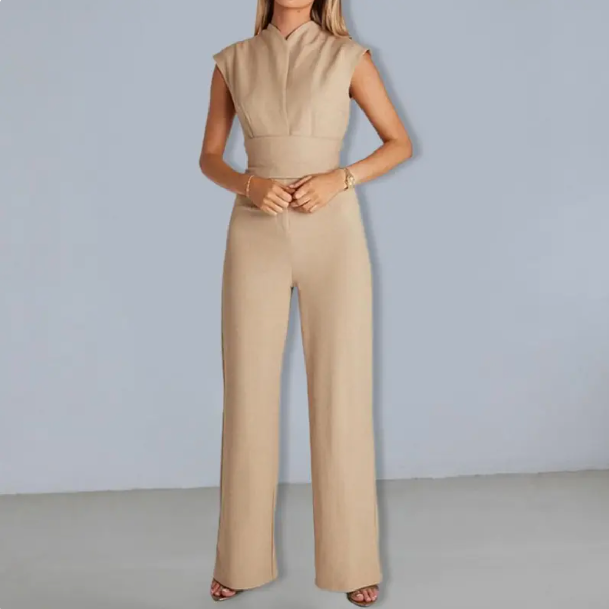 Women's Solid Wide Leg Jumpsuit