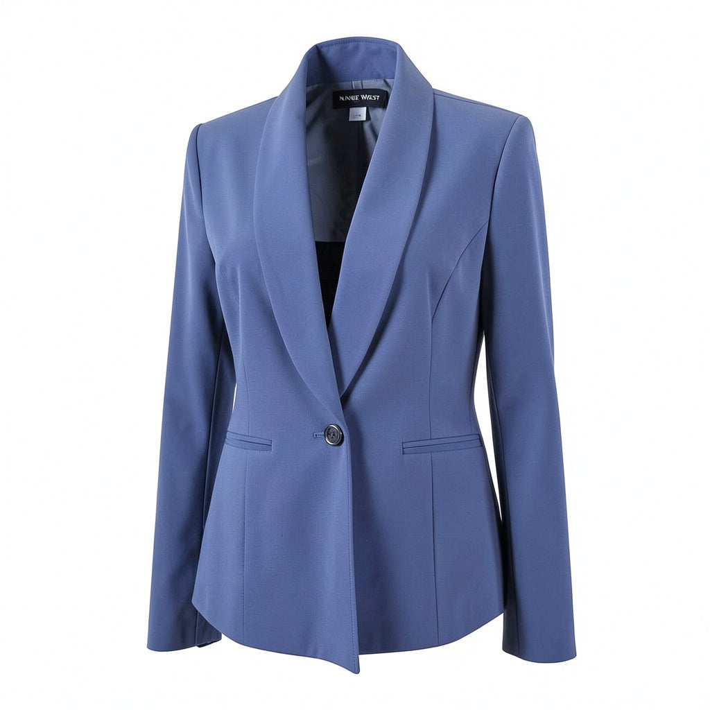 Nine West Women's One-Button Shawl-Collar Stretch Jacket, 24W