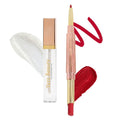 YazzBeauty 3-in-1 Lip Plumper Kit – Long-Lasting Passion Red Lip Liner and Lipstick Combo and Hydrating Volumizing Lip Plumper Gloss - Complete Lip Makeover to Start Your Day