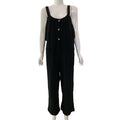 Casual Women's Sleeveless Cotton Linen Wide Leg Jumpsuit