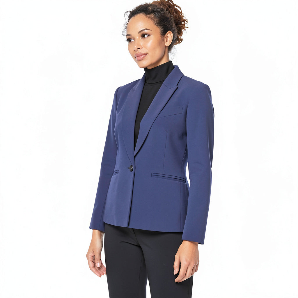 Nine West Women's One-Button Shawl-Collar Stretch Jacket, 24W