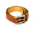 38mm Gun metal Leather Belt