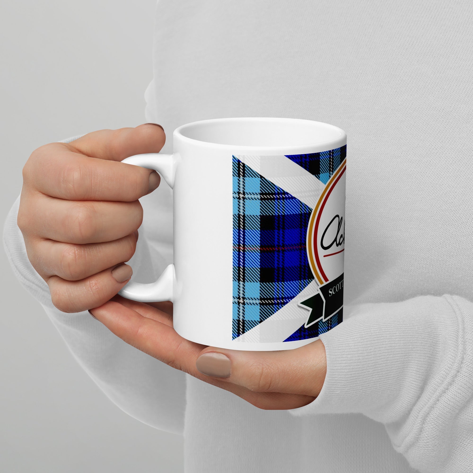 Ackroyd's Bakery Round Logo White glossy Mug