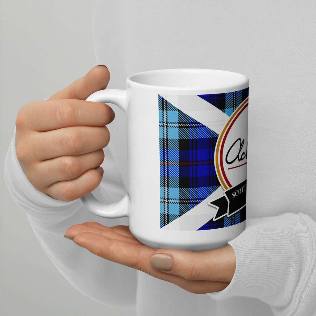 Ackroyd's Bakery Round Logo White glossy Mug