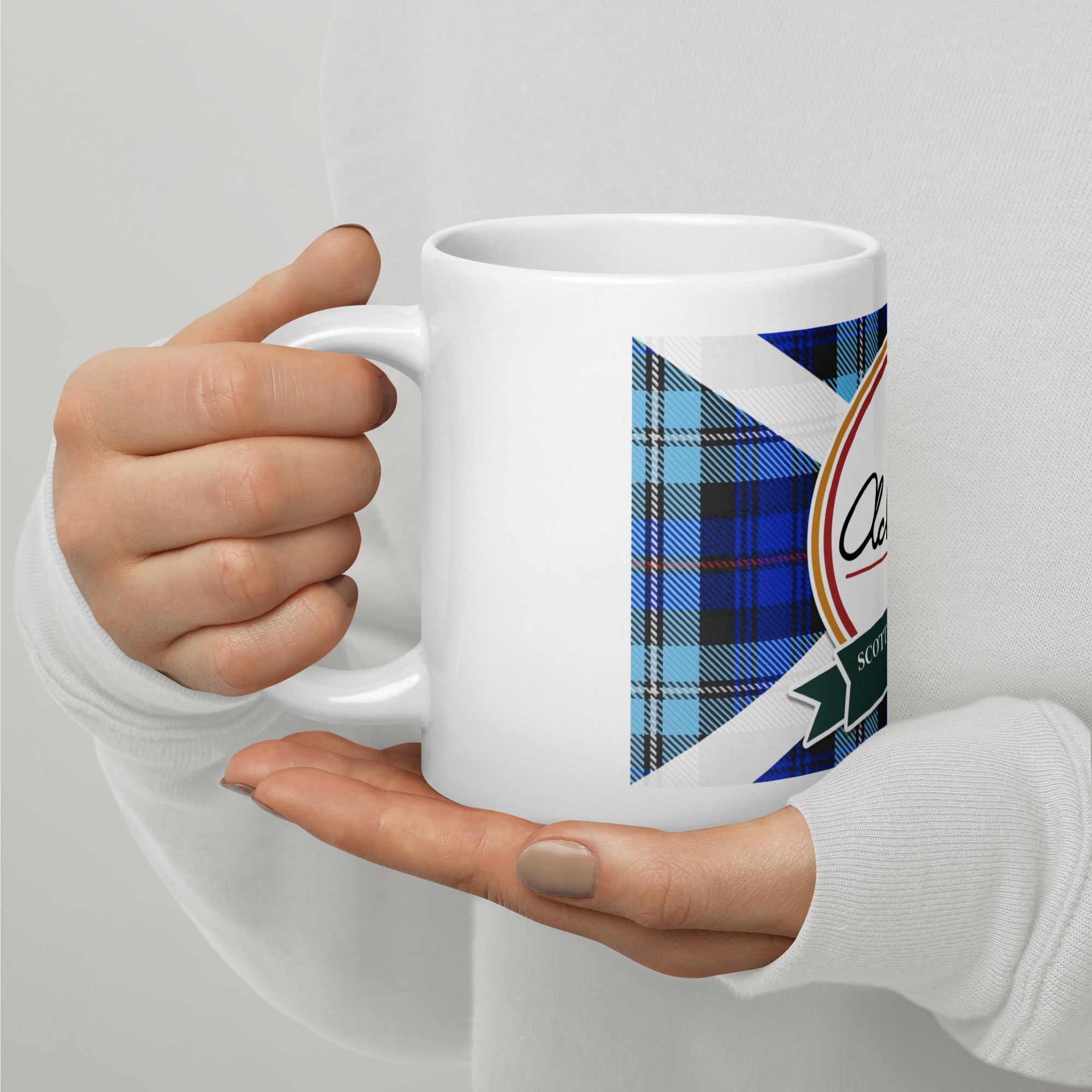 Ackroyd's Bakery Round Logo White glossy Mug