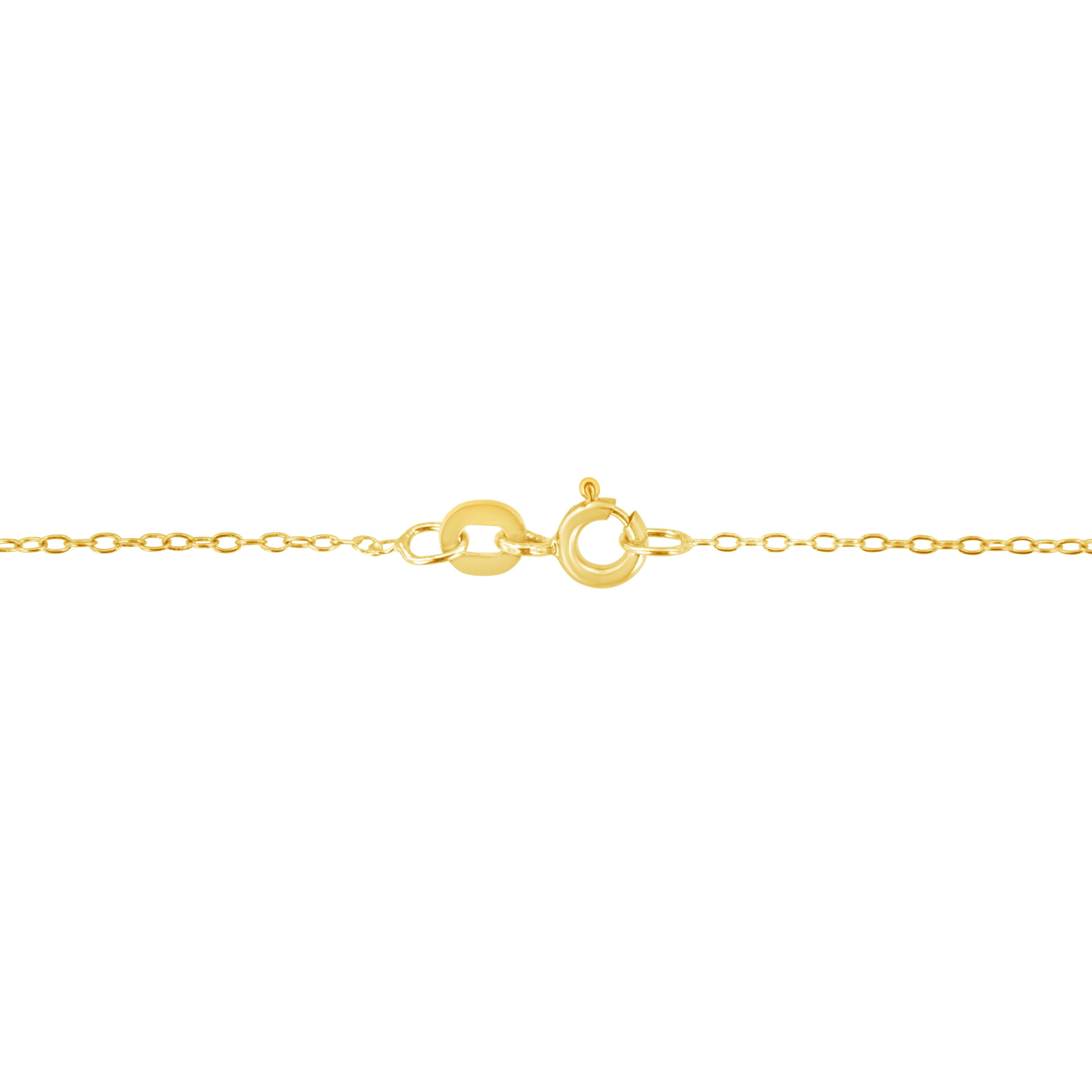14k Yellow Gold 3.0 cttw Baguette and Brilliant Round-Cut Diamond Journey 18" Pendant Necklace (I-J Color, I2-I3 Clarity)