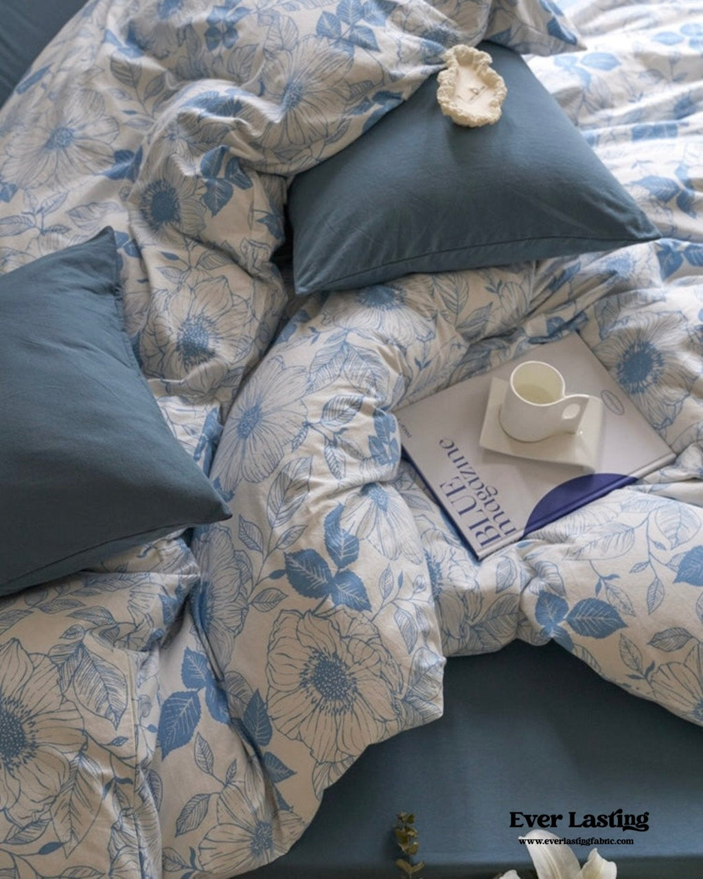 Adèle French Countryside Bedding Set / Blue