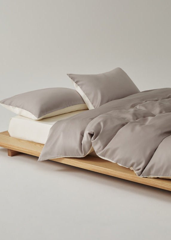 Adeline Pastel Silky Cooling TENCEL™ Bedding Set / White