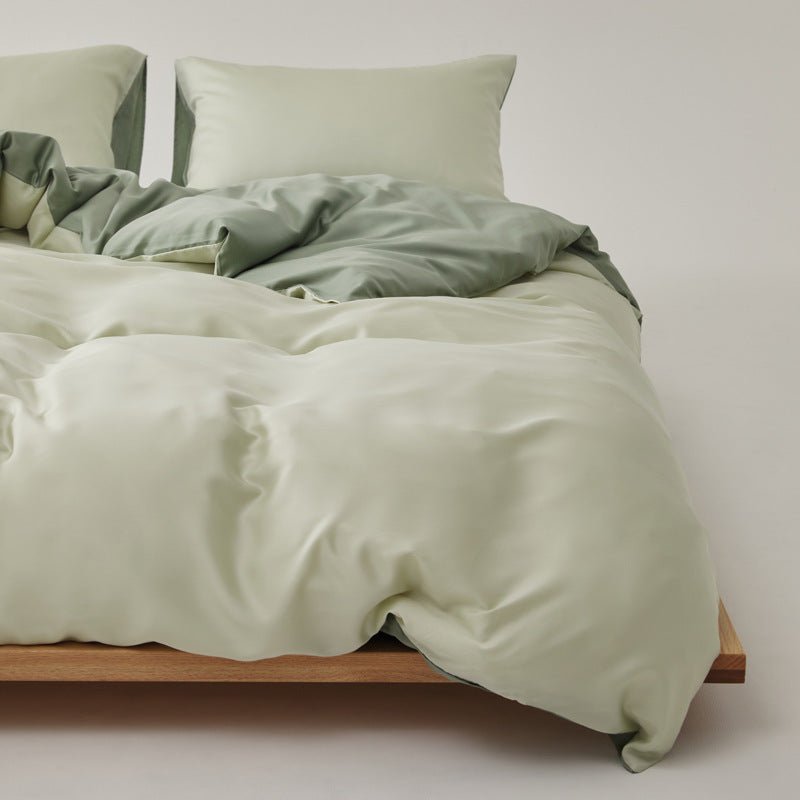 Adeline Pastel Silky Cooling TENCEL™ Bedding Set / White
