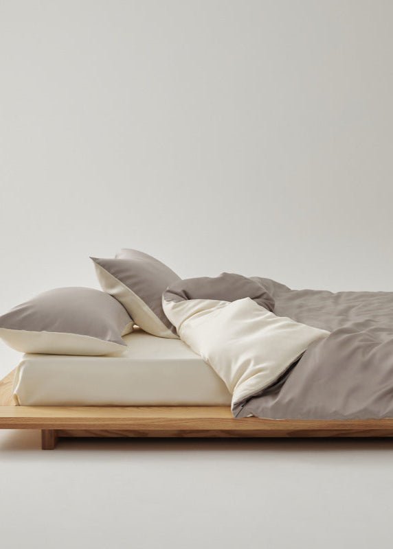 Adeline Pastel Silky Cooling TENCEL™ Bedding Set / Brown