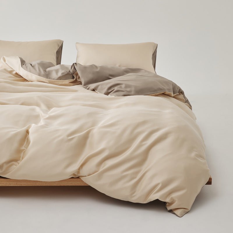 Adeline Pastel Silky Cooling TENCEL™ Bedding Set / White