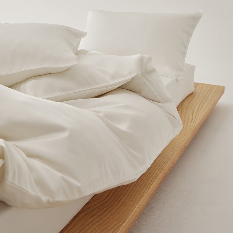 Adeline Pastel Silky Cooling TENCEL™ Bedding Set / White