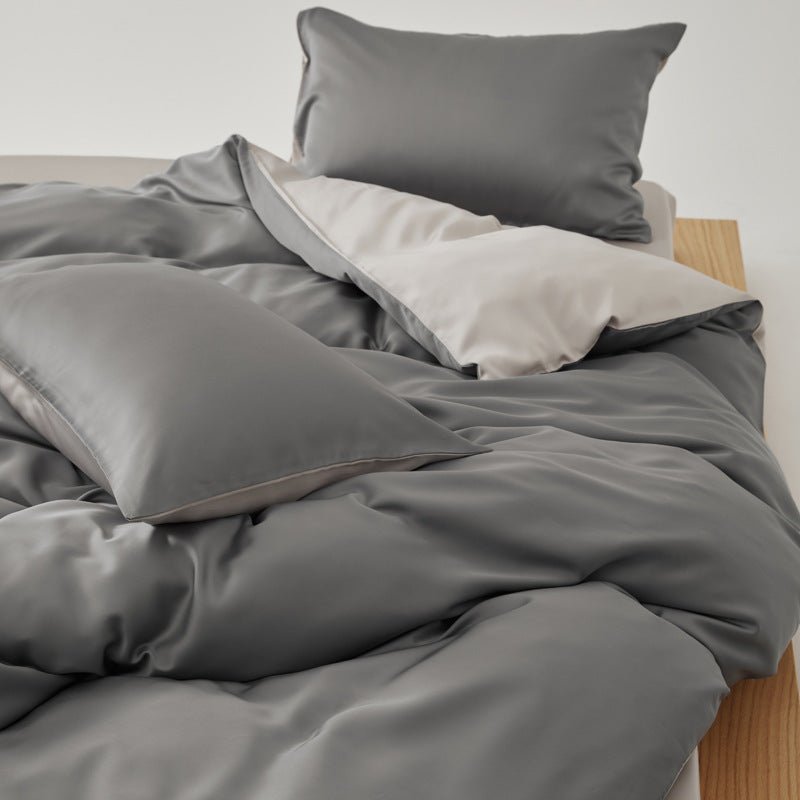 Adeline Pastel Silky Cooling TENCEL™ Bedding Set / Brown