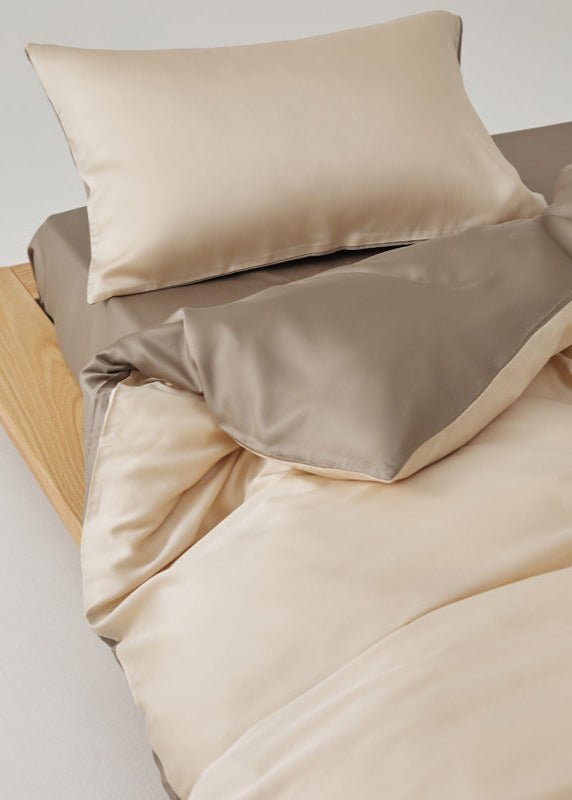 Adeline Pastel Silky Cooling TENCEL™ Bedding Set / Brown