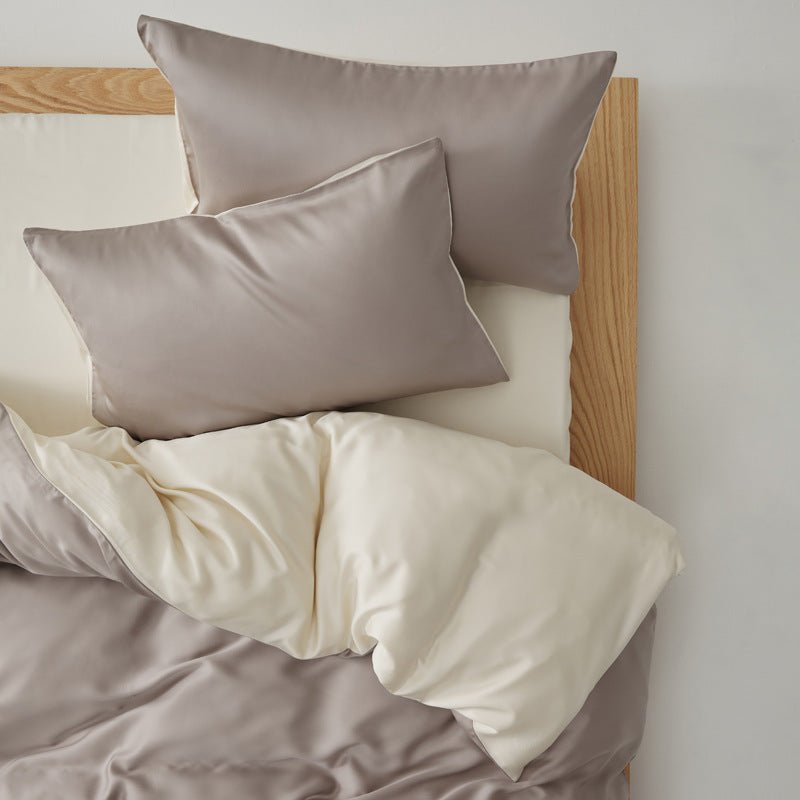 Adeline Pastel Silky Cooling TENCEL™ Bedding Set / Brown