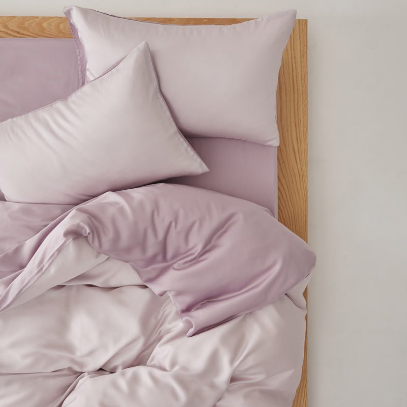Adeline Pastel Silky Cooling TENCEL™ Bedding Set / White