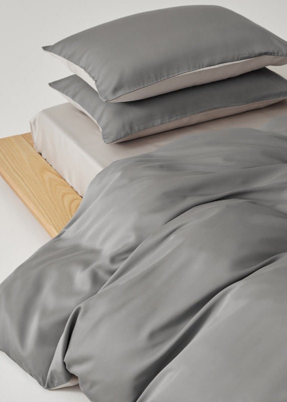 Adeline Pastel Silky Cooling TENCEL™ Bedding Set / White