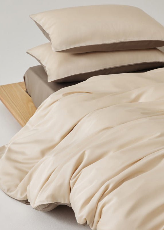 Adeline Pastel Silky Cooling TENCEL™ Bedding Set / White