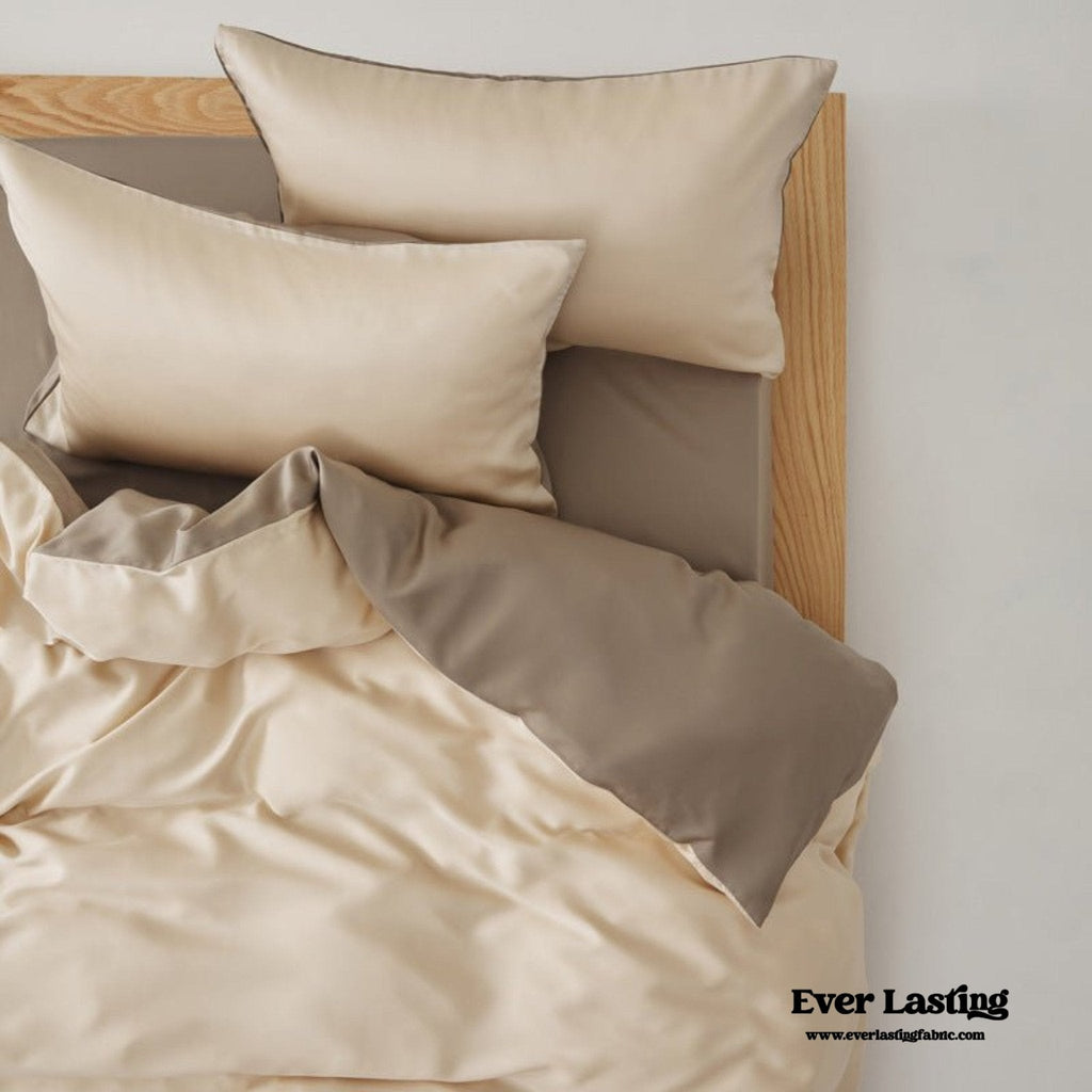 Adeline Pastel Silky Cooling TENCEL™ Bedding Set / Cream