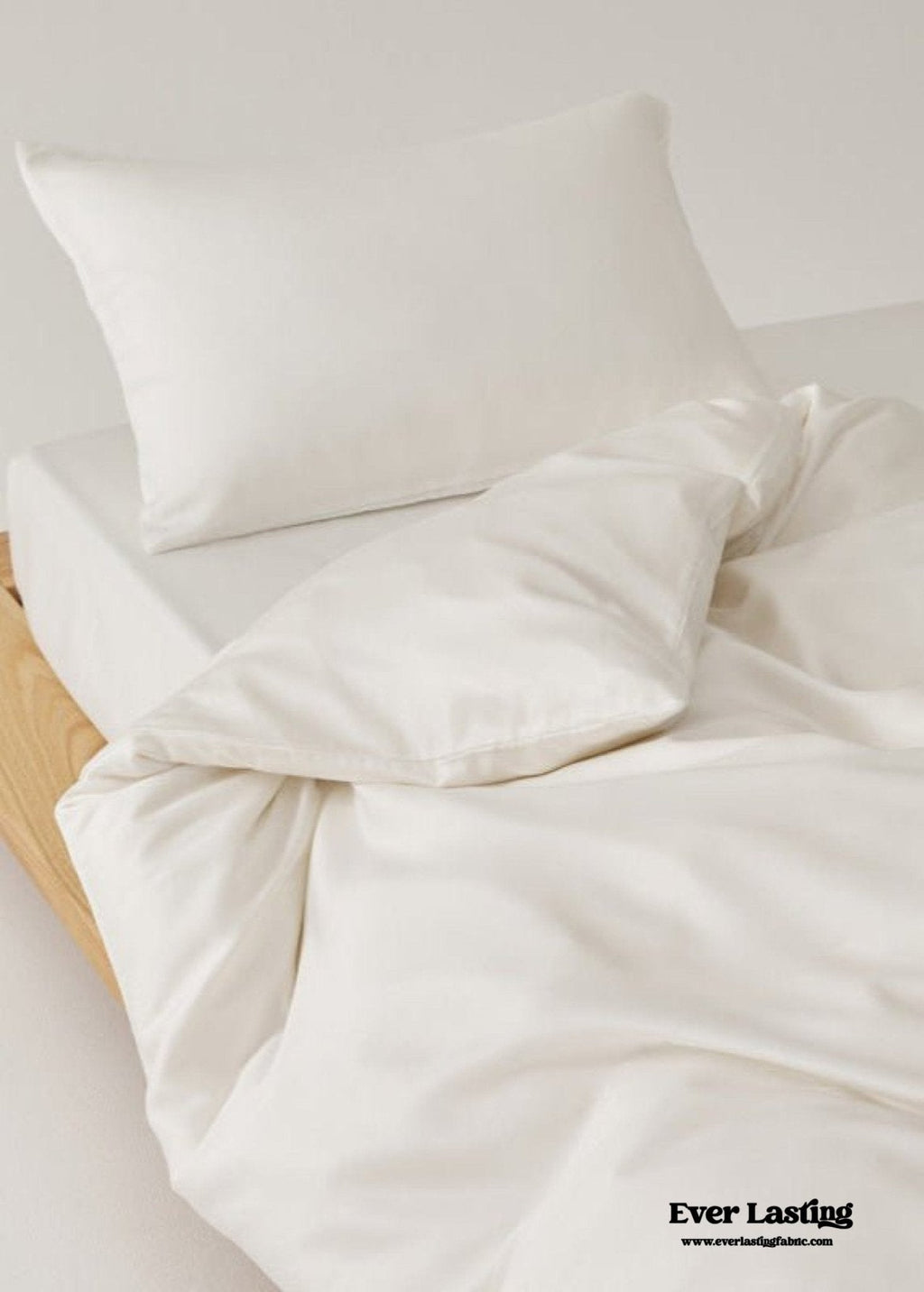 Adeline Pastel Silky Cooling TENCEL™ Bedding Set / Cream