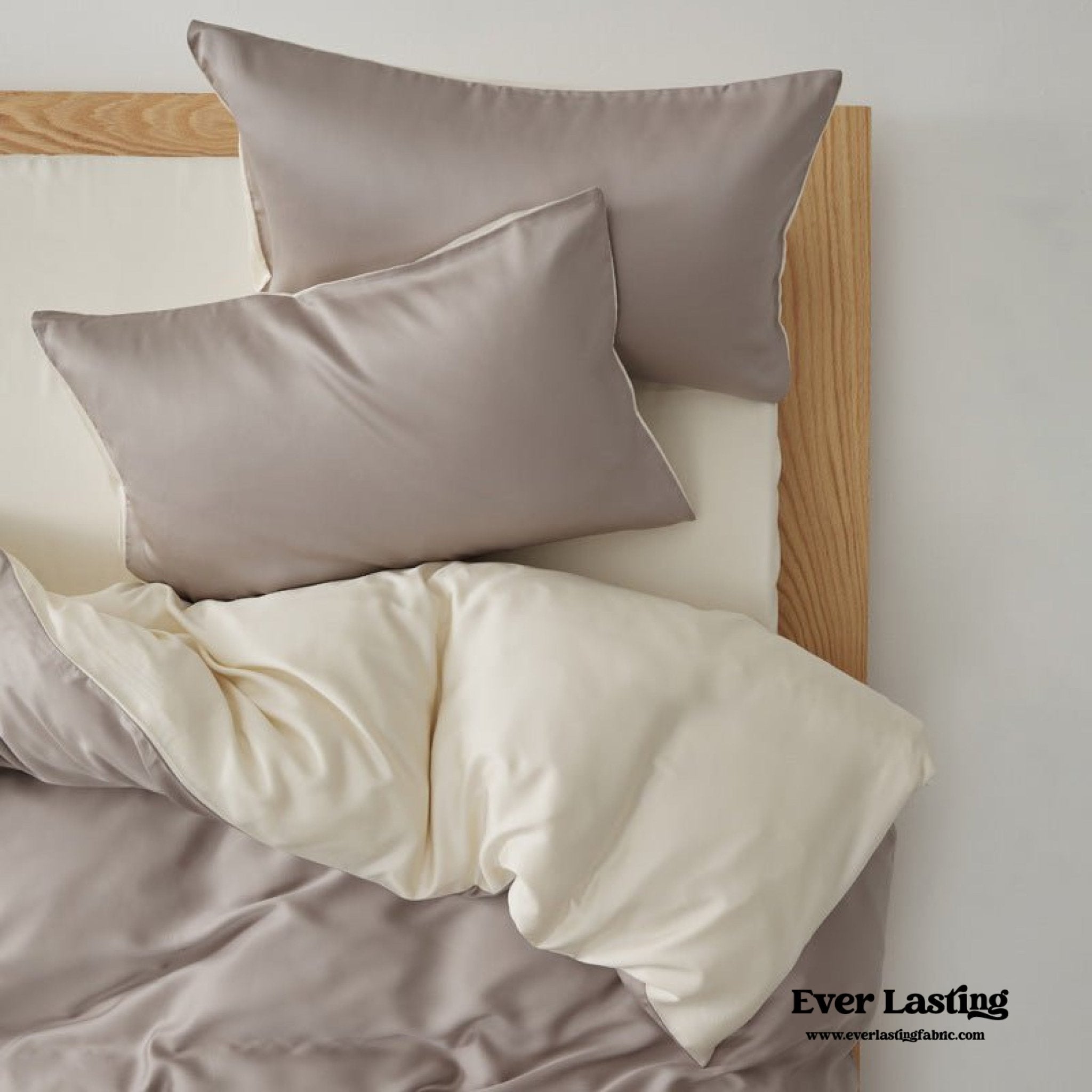 Adeline Pastel Silky Cooling TENCEL™ Bedding Set / Cream