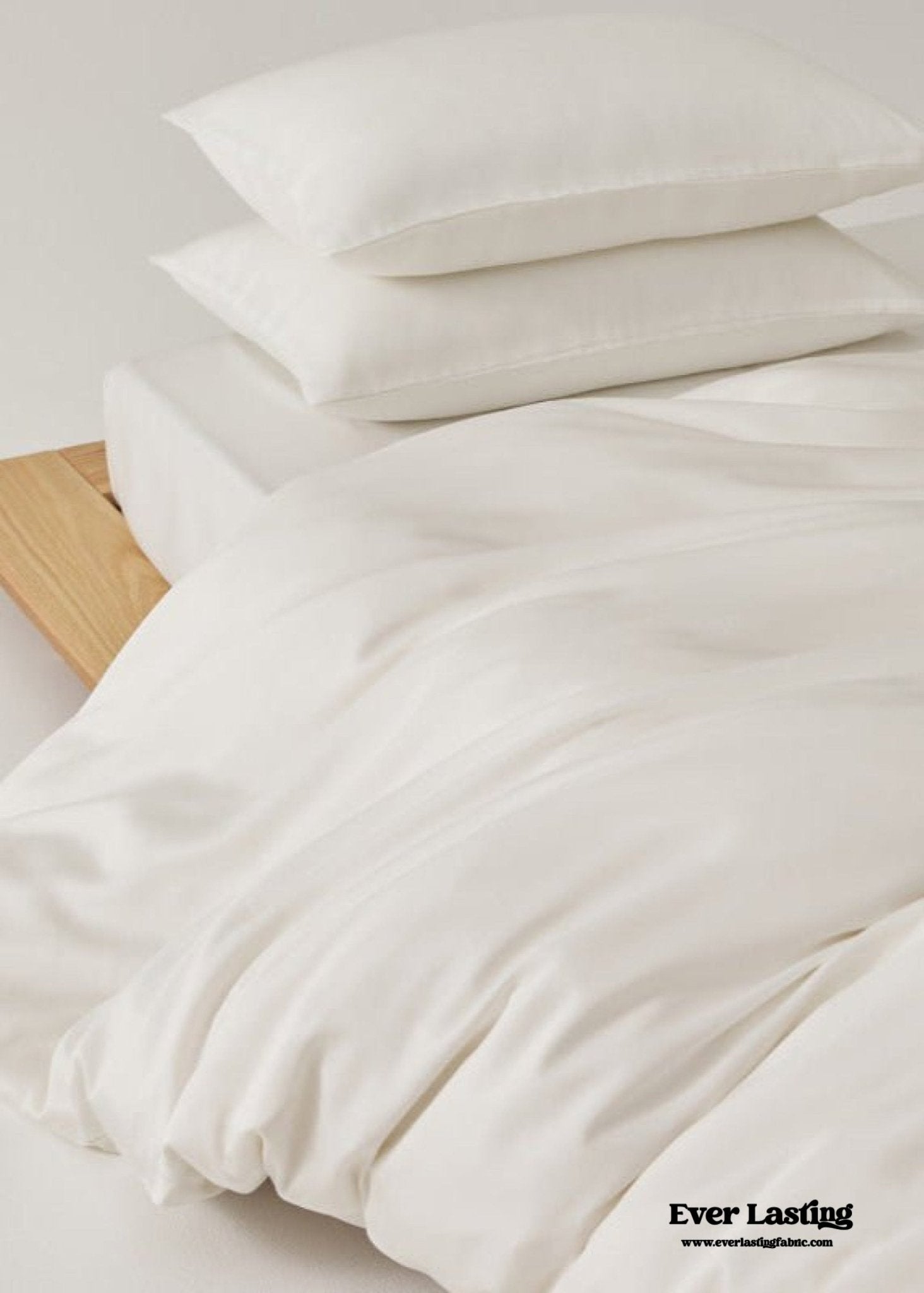 Adeline Pastel Silky Cooling TENCEL™ Bedding Set / Cream