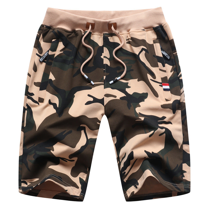 Men's Casual Camo Five-Pocket Sports Shorts